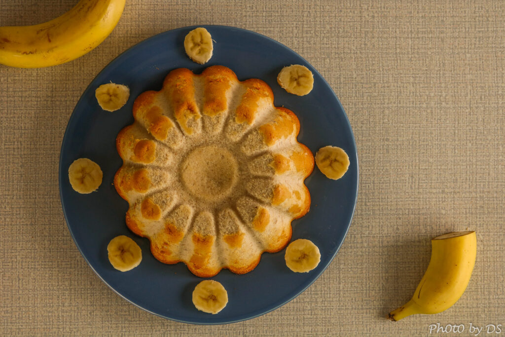 Bolo-mousse de banana